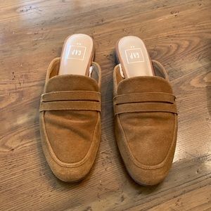 GAP Suede Cognac Brown Mule 8.5